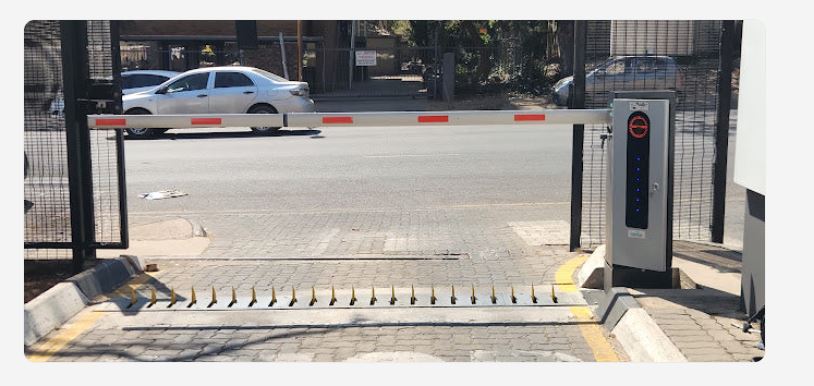 CRADND boom gate installation with automated license plate recognition