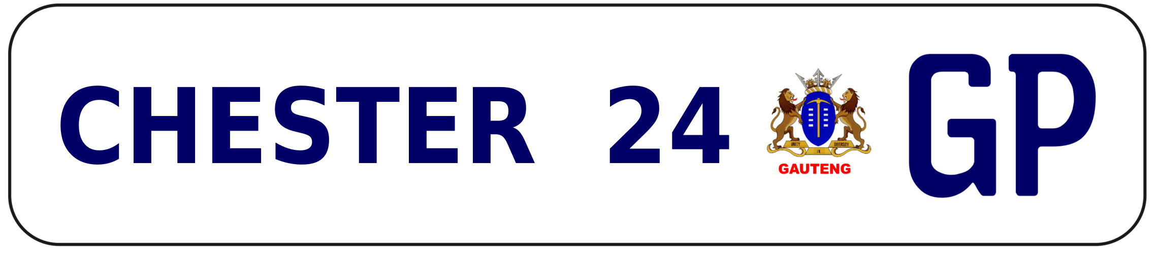 Number plate CHESTER 24 GP recognised by CRADND's license plate recognition system